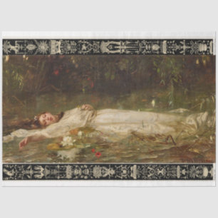 Ophelia Floating in the River by Heyer Tissue Paper