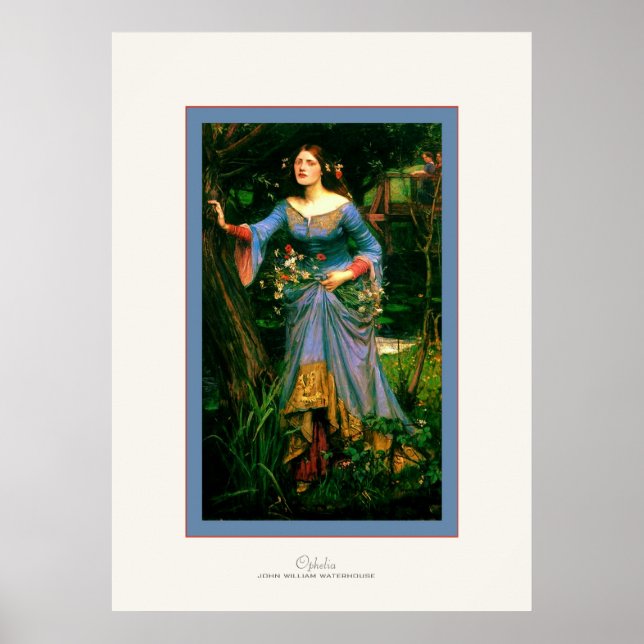 Ophelia ~ John William Waterhouse Poster (Front)