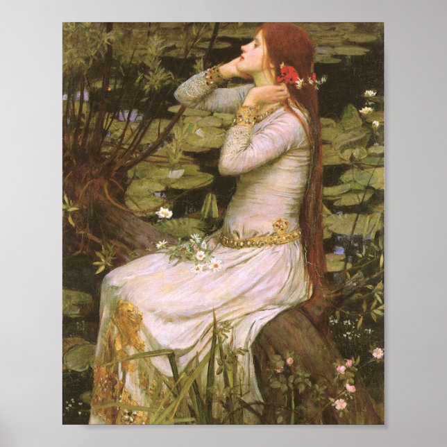 Ophelia John William Waterhouse Poster (Front)