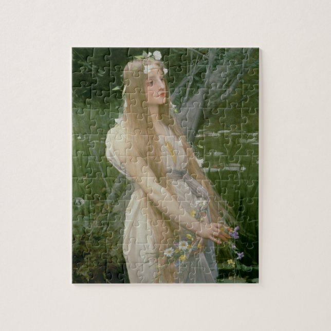 Ophelia (oil on canvas) jigsaw puzzle (Vertical)