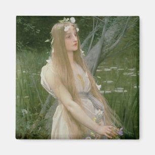 Ophelia (oil on canvas) magnet