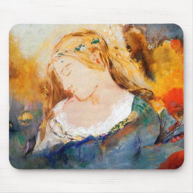 Ophelia, Redon Mouse Pad (Front)