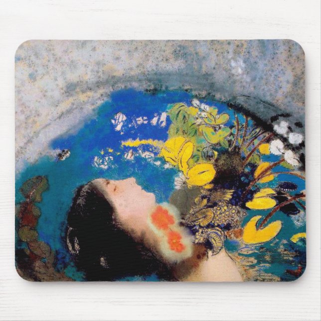 Ophelia, Redon Mouse Pad (Front)