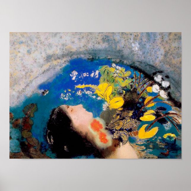 Ophelia, Redon Poster (Front)