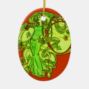 Ophelia's Absinthe Ceramic Tree Decoration