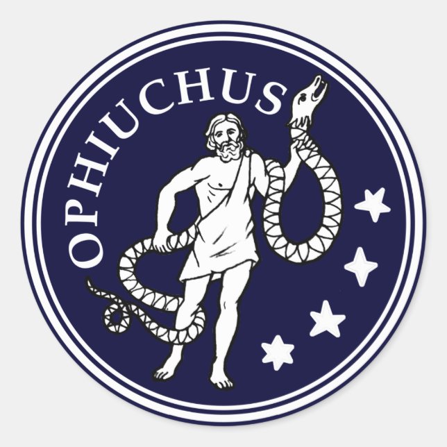 Ophiuchus Classic Round Sticker (Front)