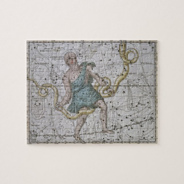 Ophiuchus or Serpentarius, from 'A Celestial Atlas Jigsaw Puzzle (Horizontal)