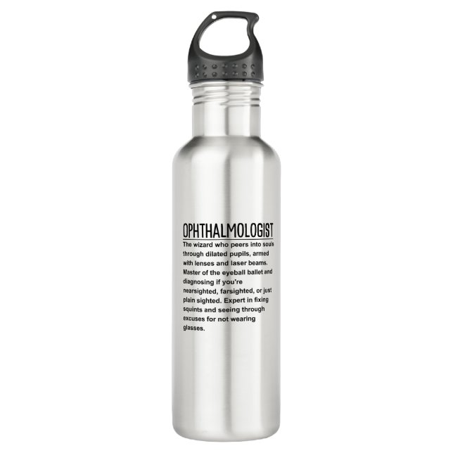 Ophthalmologist  710 ml water bottle (Front)