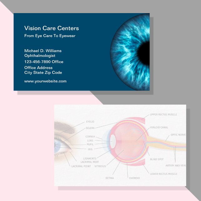Ophthalmologist Eye Care Eyewear Store Business Card (Creator Uploaded)