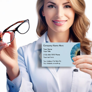 Ophthalmologist Eye Doctor Office Business Card