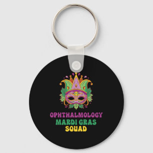 Ophthalmology Nurse Mardi Gras Squad  Key Ring