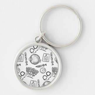 Ophthalmology Sketches Key Ring