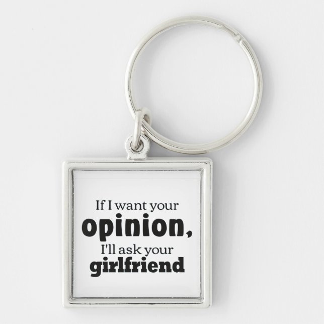 Opinion ask girlfriend bf key ring (Front)