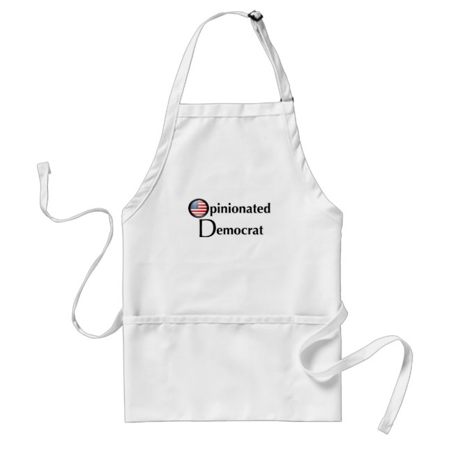 Opinionated Democrat Apron (Front)