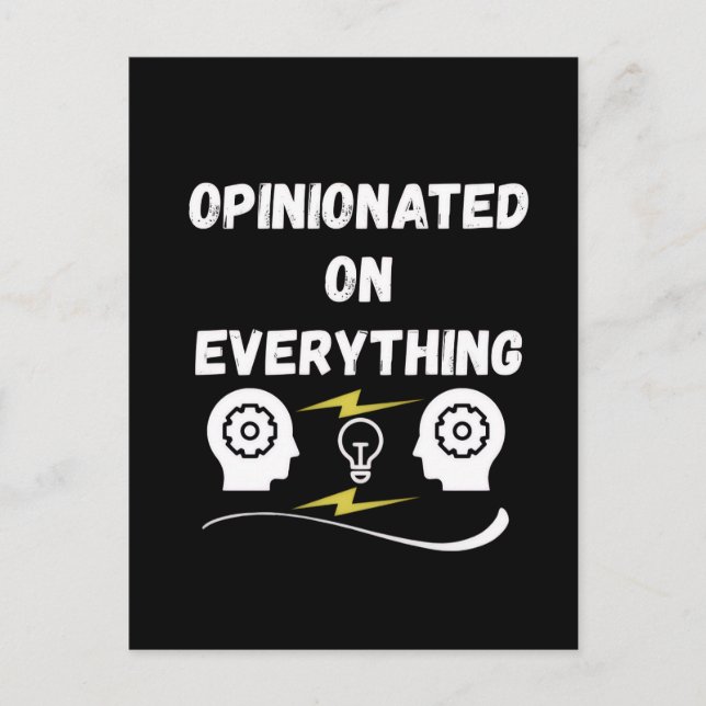 Opinionated On Everything Postcard (Front)