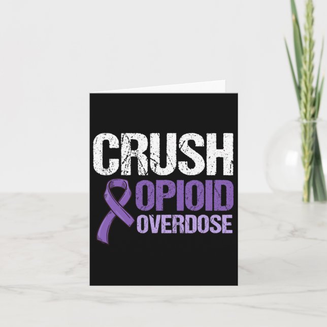 Opioid Overdose Awareness Warrior Survivor 11  Card (Front)