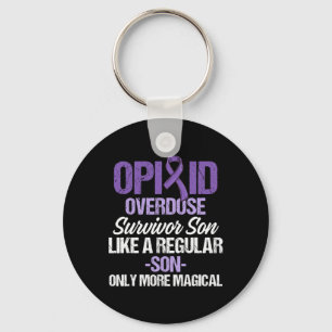 Opioid Overdose Awareness Warrior Survivor 11 Key Ring