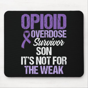 Opioid Overdose Awareness Warrior Survivor 14 Mouse Pad