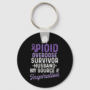 Opioid Overdose Awareness Warrior Survivor 17 Key Ring