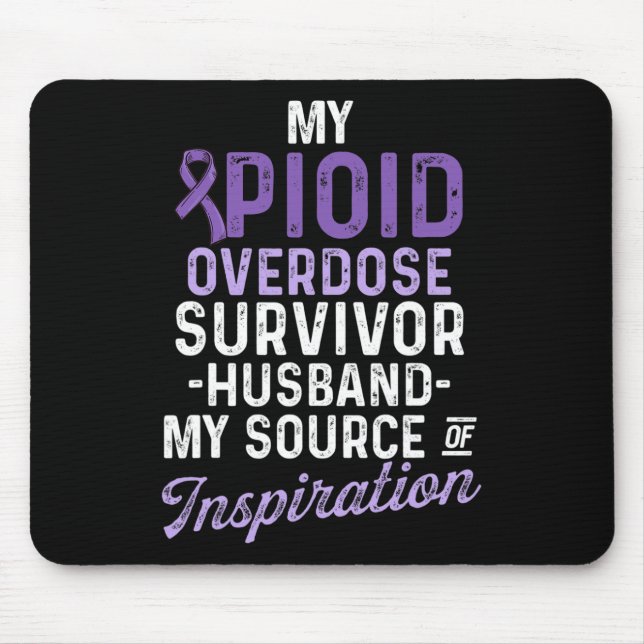 Opioid Overdose Awareness Warrior Survivor 17 Mouse Pad (Front)