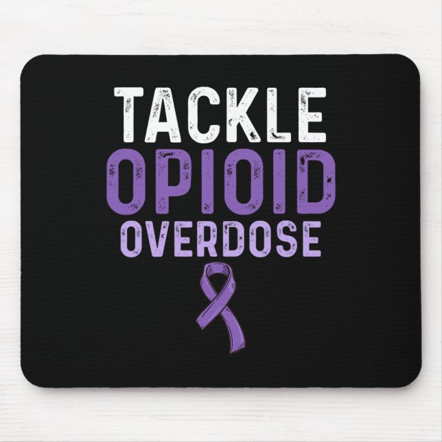 Opioid Overdose Awareness Warrior Survivor 18 Mouse Pad (Front)
