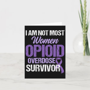Opioid Overdose Awareness Warrior Survivor 19  Card