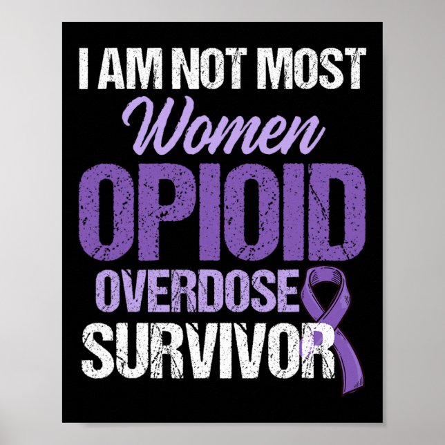 Opioid Overdose Awareness Warrior Survivor 19  Poster (Front)
