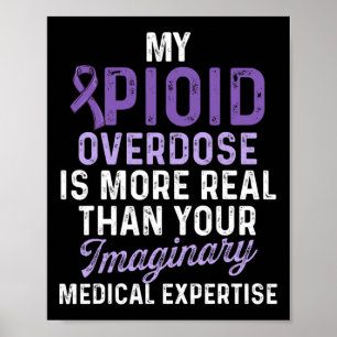 Opioid Overdose Awareness Warrior Survivor 20  Poster