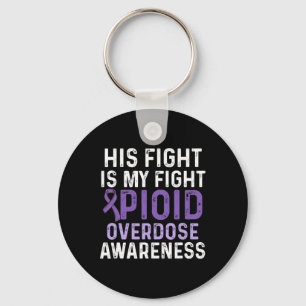 Opioid Overdose Awareness Warrior Survivor 22 Key Ring