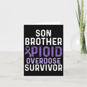 Opioid Overdose Awareness Warrior Survivor 25  Card