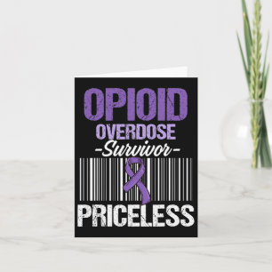 Opioid Overdose Awareness Warrior Survivor 44 Card