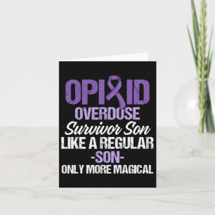 Opioid Overdose Awareness Warrior Survivor 45  Card