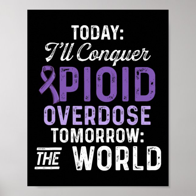 Opioid Overdose Awareness Warrior Survivor 47  Poster (Front)