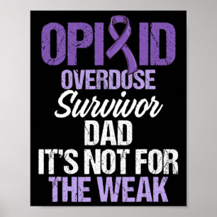 Opioid Overdose Awareness Warrior Survivor &#; Poster