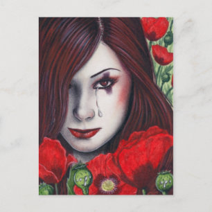 Opium Poppy Pretty Poisons Postcard