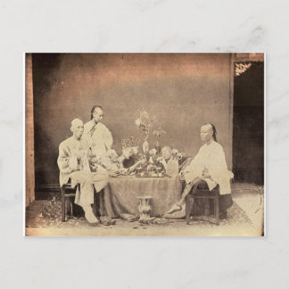 Opium Smokers in China Postcard