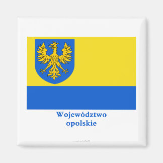 Opolskie - Opole flag with name Magnet