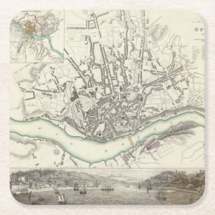 Oporto Porto Square Paper Coaster