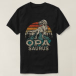 Oposaurus Dinosaur Grandpa Saurus Father's Day  T-Shirt<br><div class="desc">Get this funny saying outfit for your special proud grandpa from granddaughter, grandson, grandchildren, on father's day or christmas, grandparents day, or any other Occasion. show how much grandad is loved and appreciated. A retro and vintage design to show your granddad that he's the coolest and world's best grandfather in...</div>
