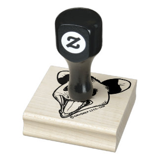 Opossum "AHHH" Rubber Stamp