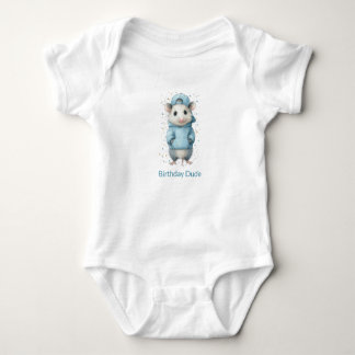 Opossum Birthday Romper • Woodland Animal Outfit Baby Bodysuit