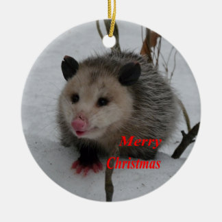 Opossum Ceramic Tree Decoration