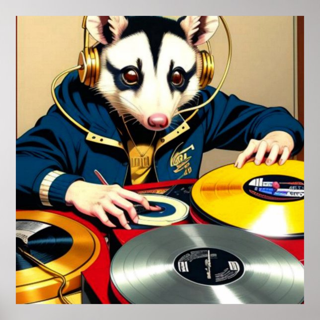 OPOSSUM DEE JAY POSTER (Front)