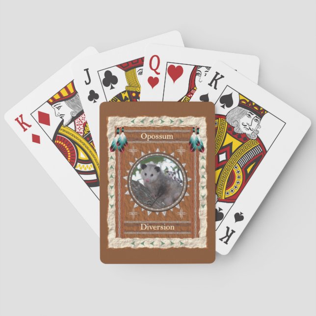 Opossum Diversion Energy Playing Cards (Back)