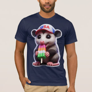 OPOSSUM EATING POPSICLE 3 T-Shirt