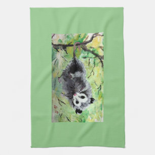 Opossum Hang Out Kitchen Towels