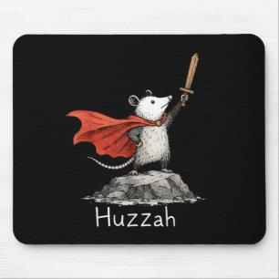 Opossum Knight Mediaeval Fair Possum Meme Weird Mu Mouse Pad