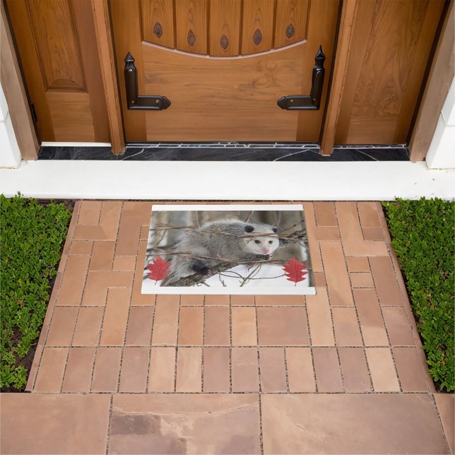 Opossum Nature Door Mat (Outdoor)