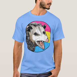 Opossum Panseual Flag Pan Pride LGBT Month  T-Shirt