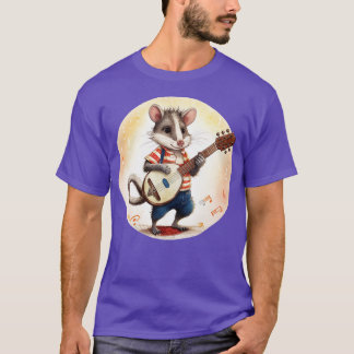 Opossum playing banjo T-Shirt